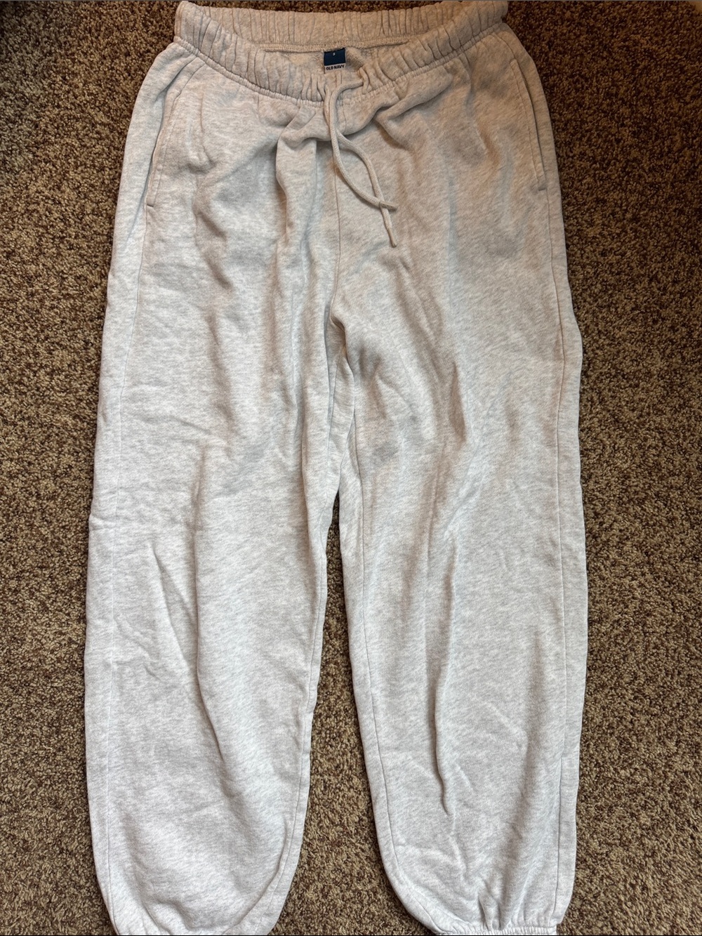 Women’s Light Gray Sweatpants with Drawstring